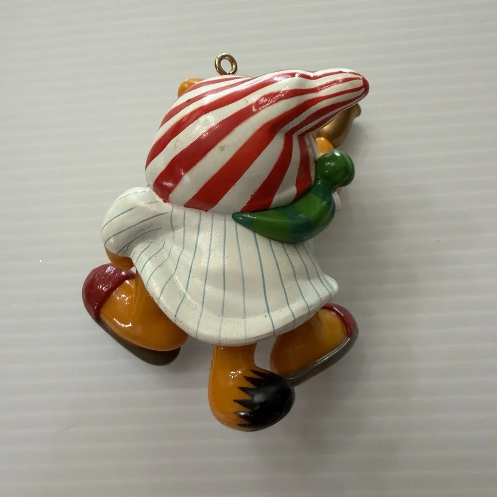 Vintage Garfield Christmas Ornament Enesco Nightgown Scrooge